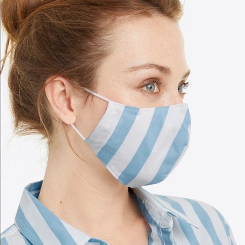 Draper James Mask in Awning Stripe Ipsy bag NEW